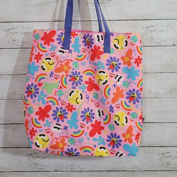 Estee Lauder Hattie Stewart Tote Bag Fun Print Beach Bag - Picture 2 of 11